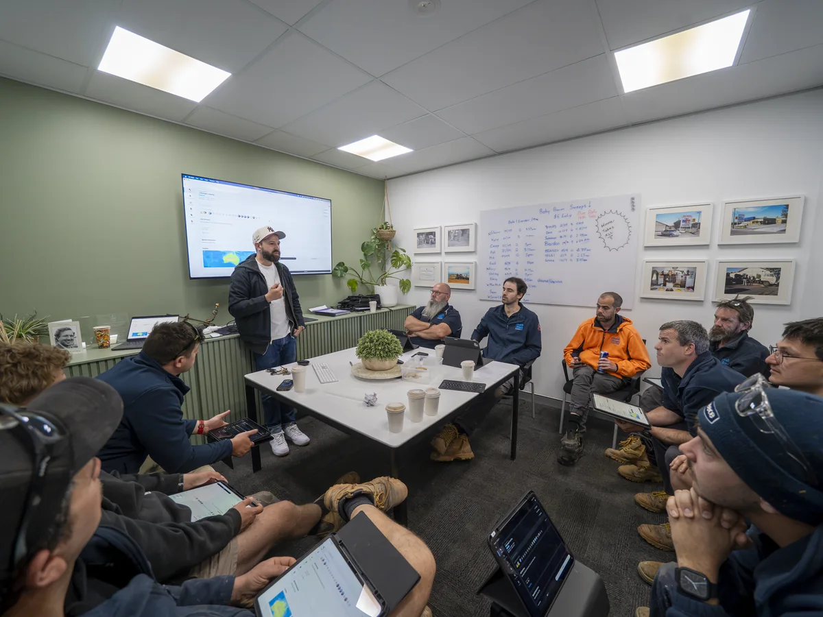 Hall & Baum team attending workplace training